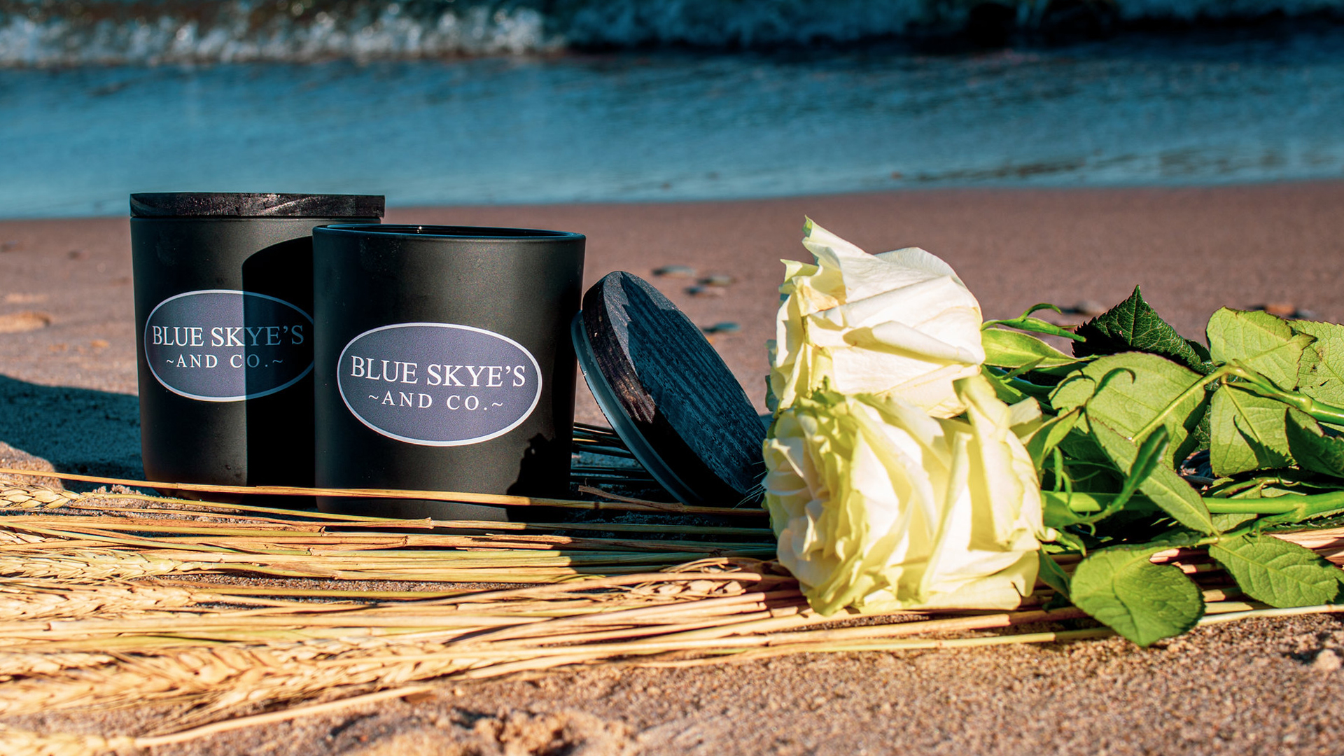 blue skyes co candles